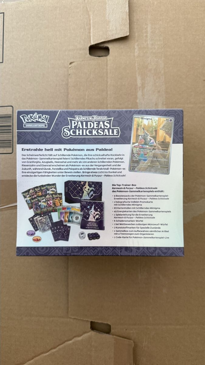 Pokémon Carte collezionabili: Pokémon Paldeas Schicksale ETB – Nuovo e nell'imballaggio originale da Sulgen venduto da WhiskersAway 2