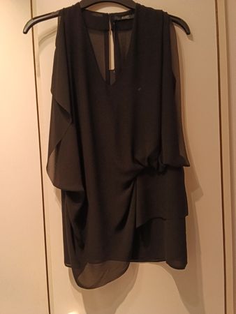 Blouse neuve, S, noire, SEVENTY, très belle, polyester