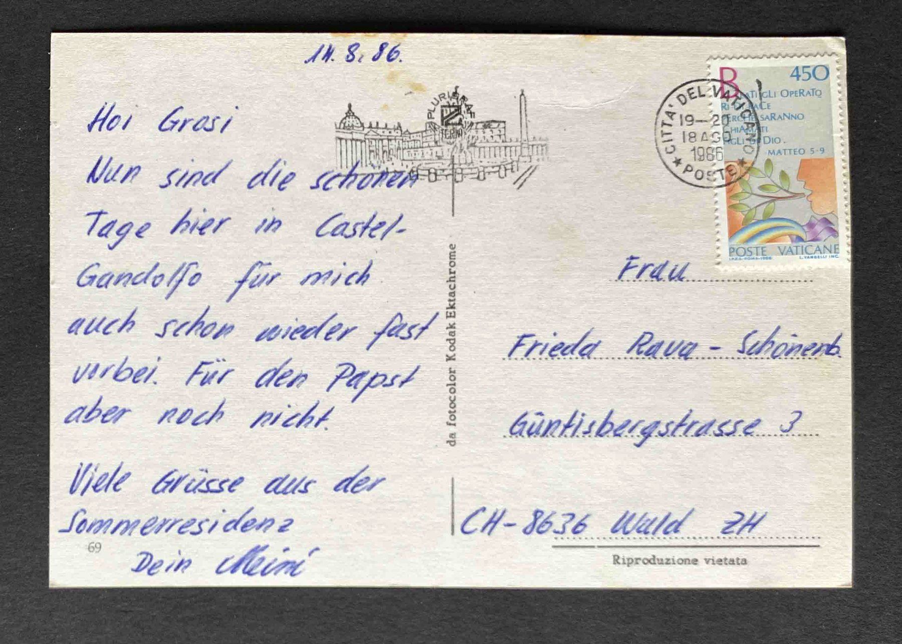 Cartoline postali: AK Castelgandolfo Schweizer Garde – Usato da Goldau venduto da artelier1 1