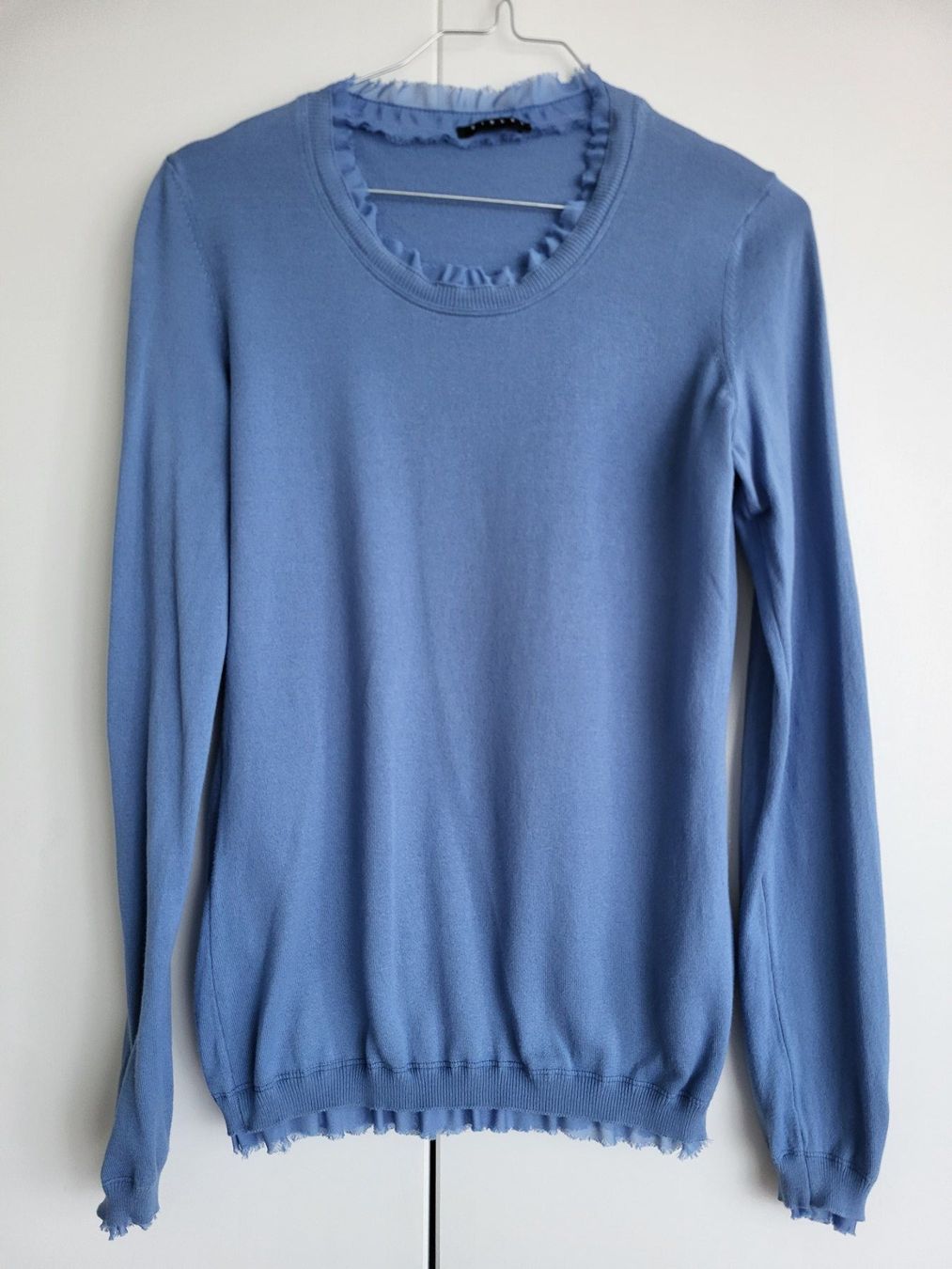 Sisley Pulls & Sweat-shirts: Sisley Damen Pullover, Gr. M - Hellblau, Baumwolle – D'occasion à Baar par clar6