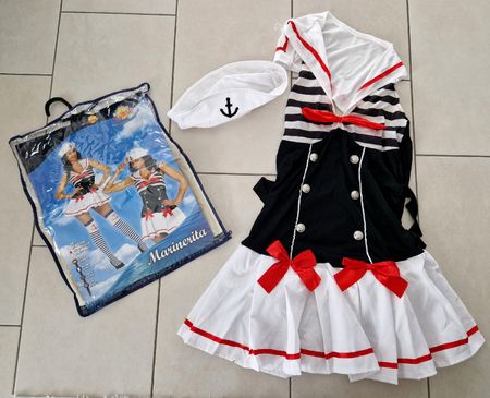 Marine-Outfit für Gogo oder Fasnacht, Grösse M