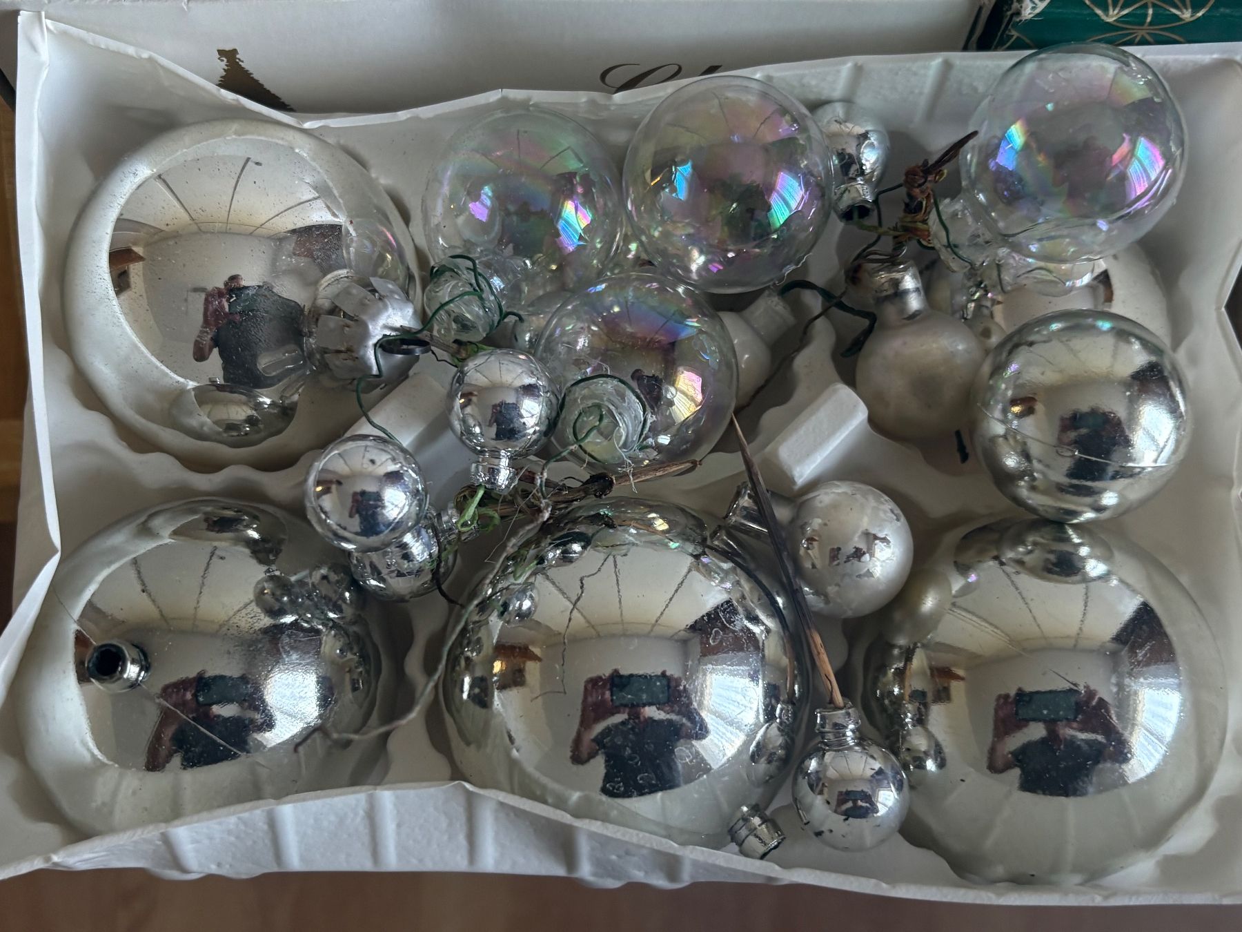 Tutte le decorazioni: Weihnachtskugeln Set Glas silberfarben diverse Grössen – Usato da Frick venduto da Rukki 3