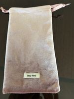 Miu Miu Brillen Beutel Samt Pink neu