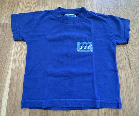 T-shirt Côte Lagon bleu, taille 18 mois, motif tortues 🐢