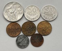 Lot. 8 Münzen Polen 1923-1974