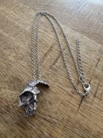 Silberfarbene Schädel Halskette/Accessoire💀