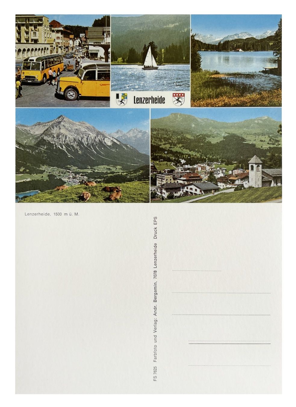 Cartoline postali: Lenzerheide Vaz Obervaz Post Postauto FBW C40U Saurer L4C – Nuovo (secondo la descrizione) da Bern venduto da AWiBe