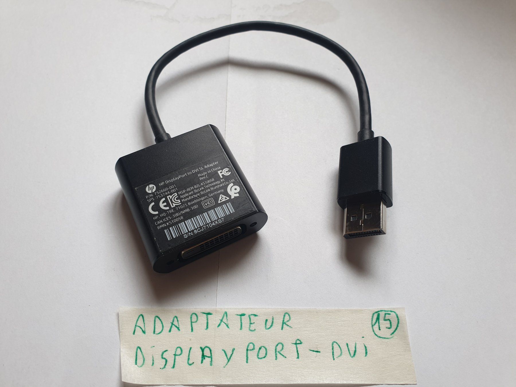 Adattatori: Adapateur Displayport - DVI – Usato da Moudon venduto da Amaroli7