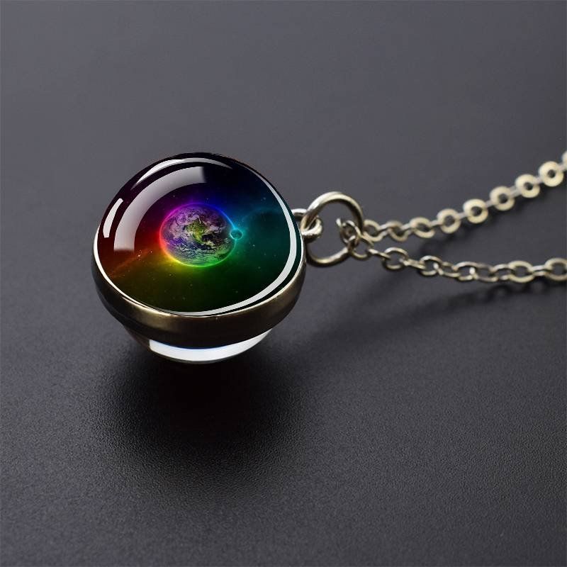 Ciondoli: NEU! Planet Anhänger mit Kette – Nuovo e nell'imballaggio originale da Füllinsdorf venduto da Sunnebliemli7