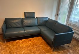 Elegantes Ecksofa aus Leder