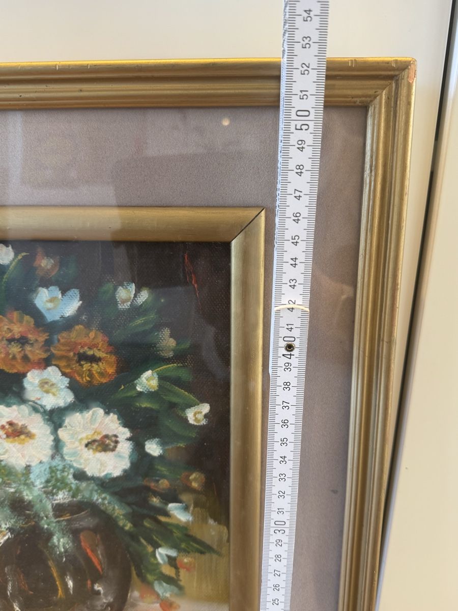Gemälde: Blumenstillleben Ölgemälde Vintage – Gebraucht aus Niederbüren von Oetschli 3