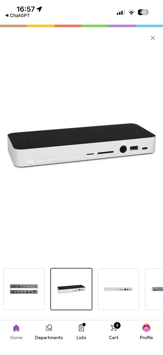 OWC Dockingstation: OWC Owctb4dock Thunderbolt, 10 ports – Gebraucht aus Basel von Jessve8 4