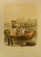 SUISSE DÉPART POUR LE MARCHÉ LITHO ~1850