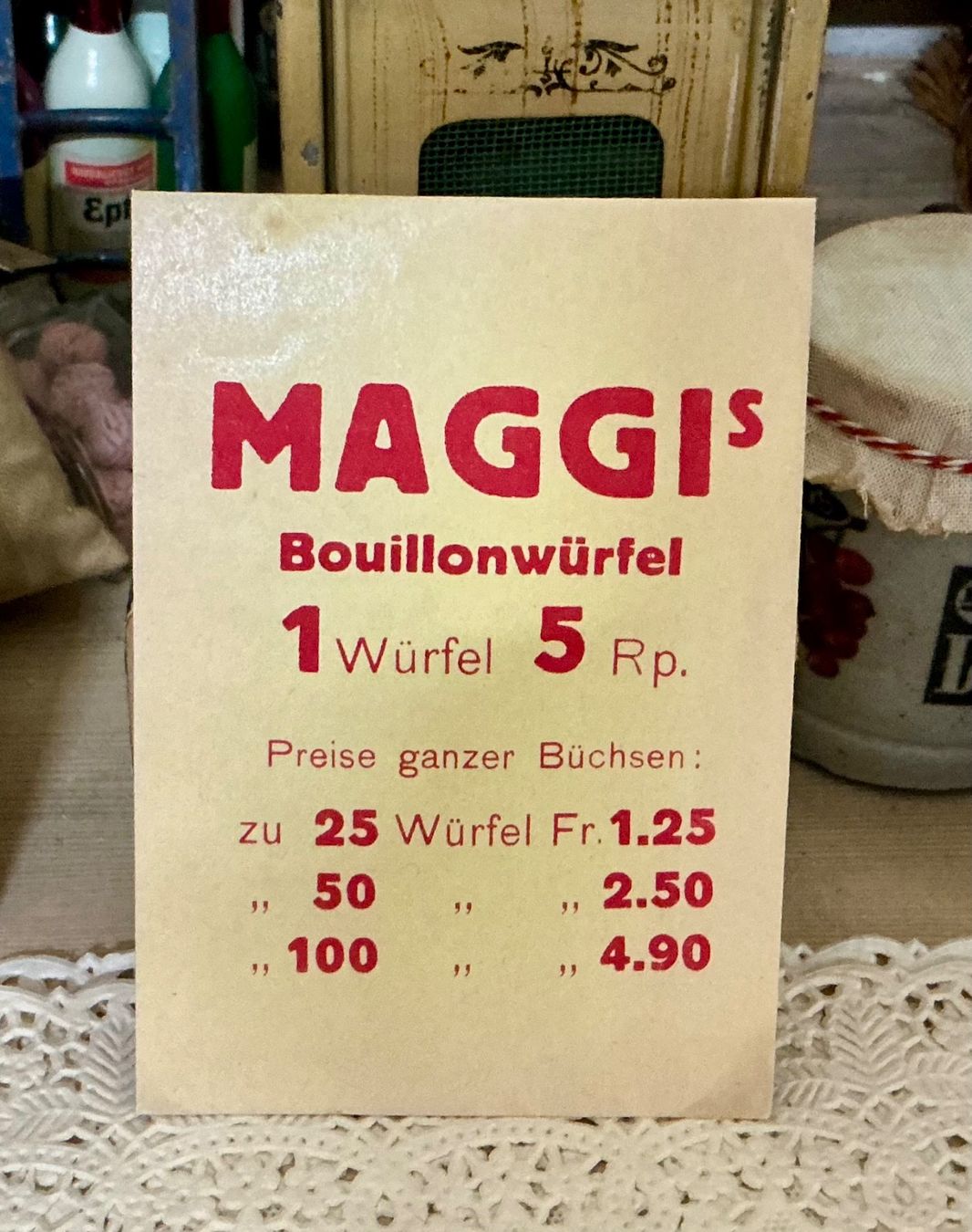 Borse: ALTE KLEINE MAGGI PAPIERTÜTE – Usato da Zell LU venduto da Silvermemory 2