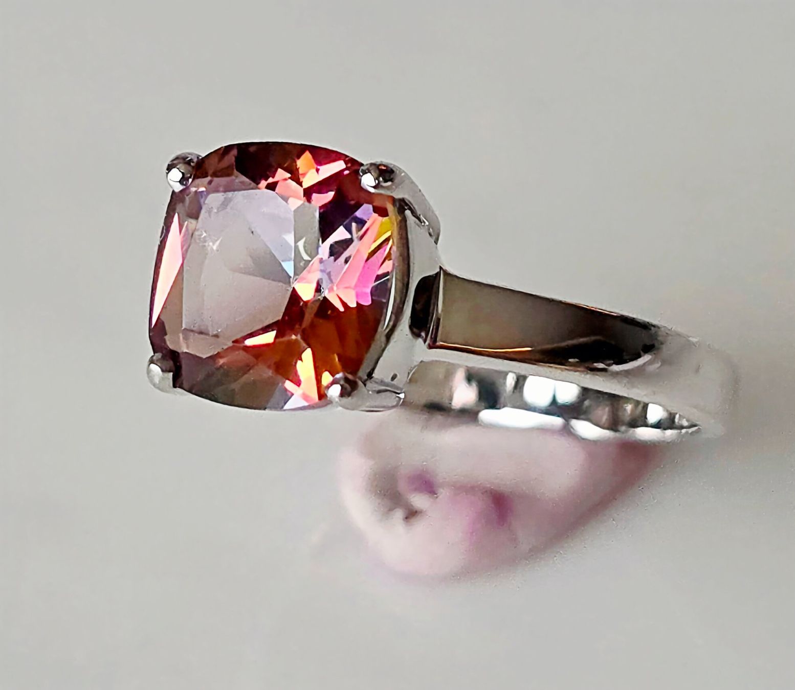 Anelli: Mystic Topas Solitaire Fingerring – Nuovo (secondo la descrizione) da Zürich venduto da Benedikt21 9