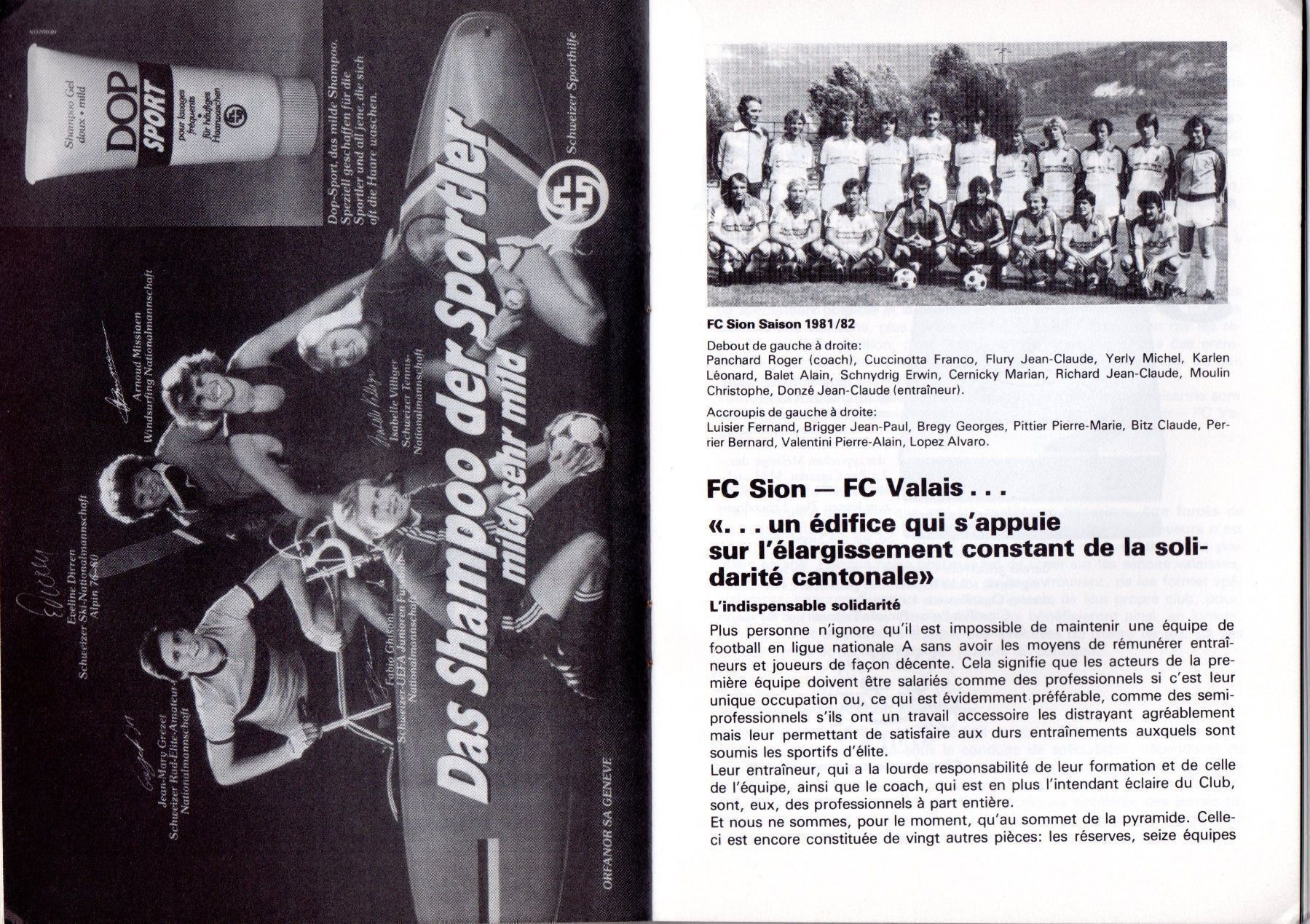 Riviste & Magazine: FC BASEL FCB FC SION CUP FINAL PROGRAMM 1982 – Usato da Luzern venduto da INZN 2