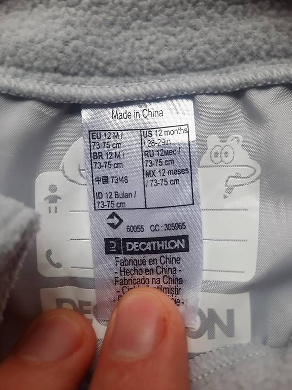 Pagliaccetti: Combinaison polaire decathlon 12 mois – Usato da Vevey venduto da gui_9x5l 2