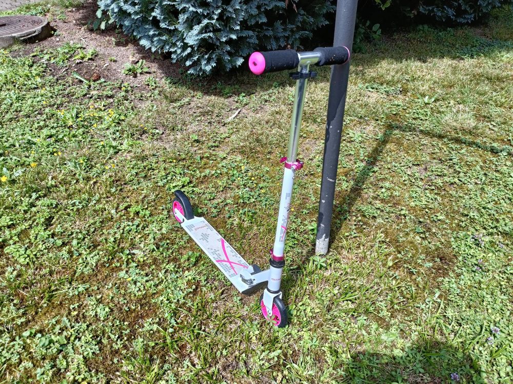 MUUWMI Aluminium Scooter 200 mm pink-türkis Kinderfahrzeug