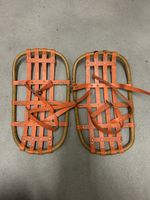 Alte Schneeschuhe Holz Riemen