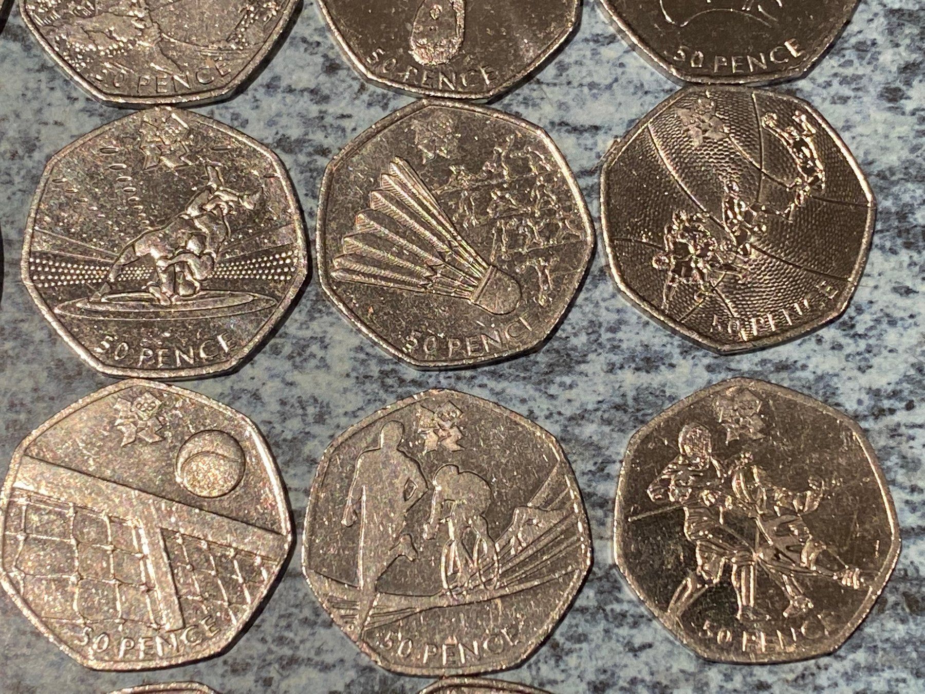 Tutti le monete: Rare collection complète 50p JO Londres – Usato da Murist venduto da kalmec 4