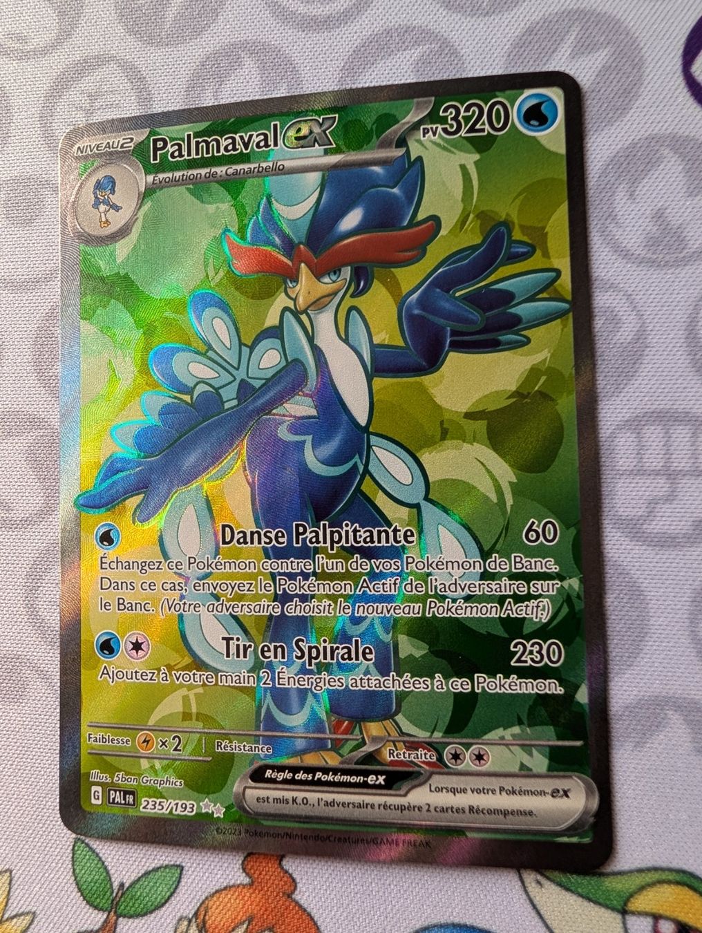 Pokémon Sammelbilder & Trading cards: Pokémon FR Palmaval ex Évolutions à Paldea (PAL) – Gebraucht aus Thônex von Janadel 1