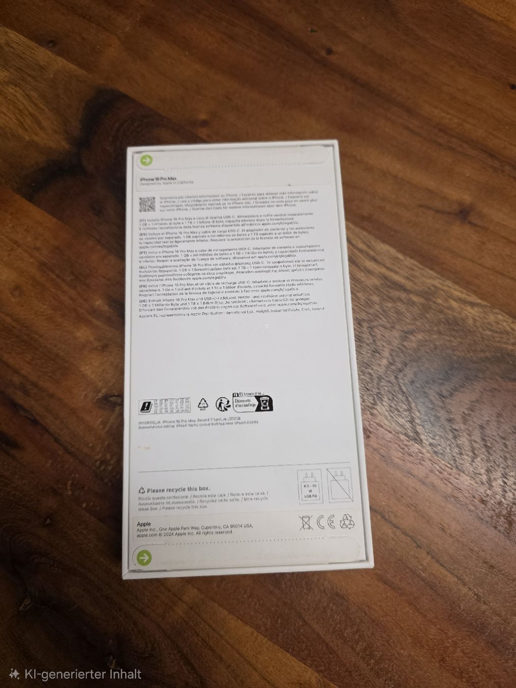 Apple Telefoni cellulari / Smartphones: Apple iPhone 16 Pro Max, 256GB, Space Black, Ungeöffnet – Nuovo e nell'imballaggio originale da Fällanden venduto da Tonito88 1