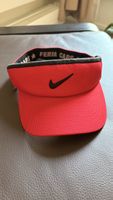 Nike Visor Kappe Rot Féria Caps gut erhalten