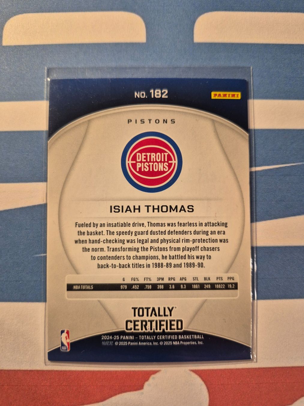 Panini Carte collezionabili: NBA Isiah Thomas Detroit Pistons – Usato da Treiten venduto da Sauber73 1