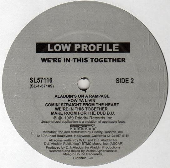 Dischi in vinile: Low Profile – We're In This Together LP – Nuovo (secondo la descrizione) da Bienne venduto da discogs.j 1