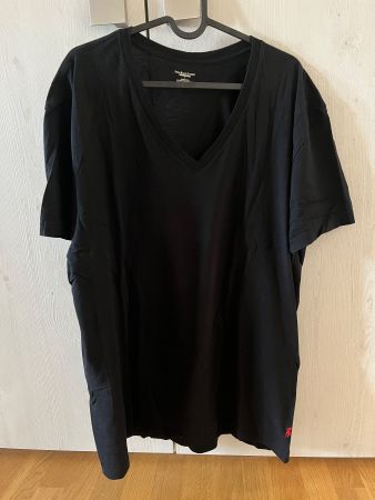 POLO RALPH LAUREN T-Shirt / V-Neck-Shirt - Gr.L - schwarz