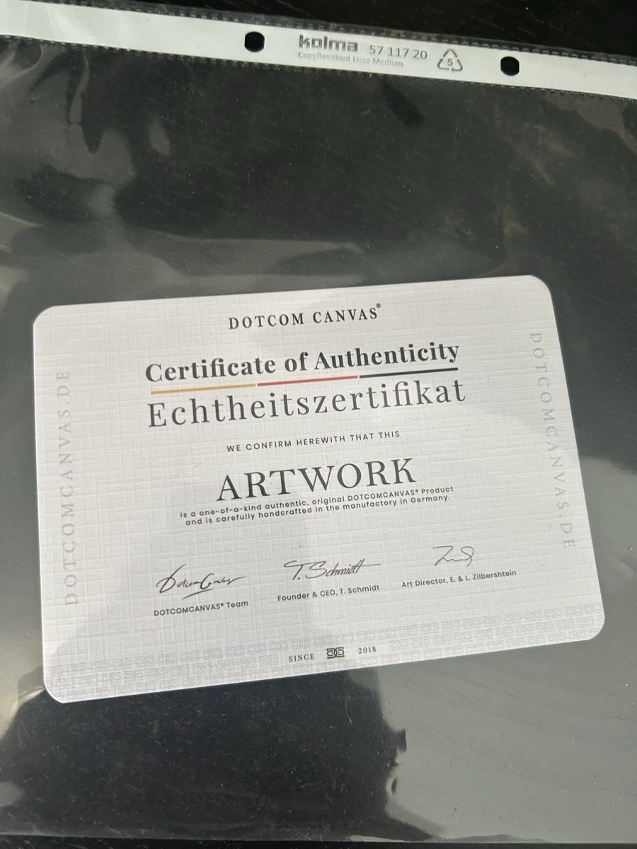 Carte collezionabili: Dotcom Canvas Ace Card - Gold Leaf. Artwork with Certificate – Usato da Stäfa venduto da mic.walo 2