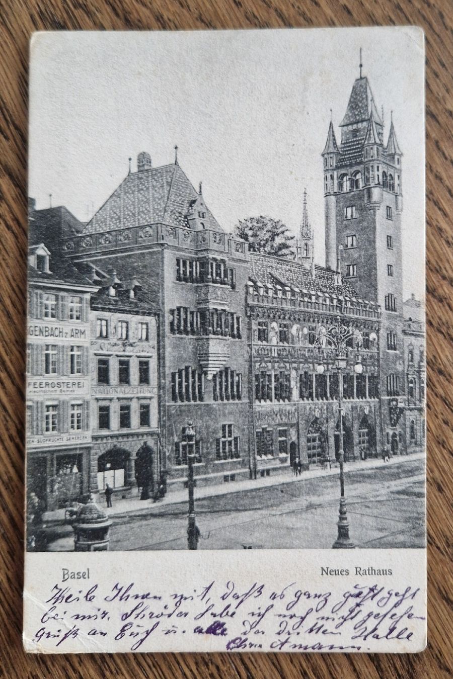 Cartoline postali: Basel, Neues Rathaus 1905 – Usato da Ebikon venduto da Donar50