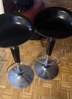 Barhocker schwarz, höhenverstellbar, 2 Stk
