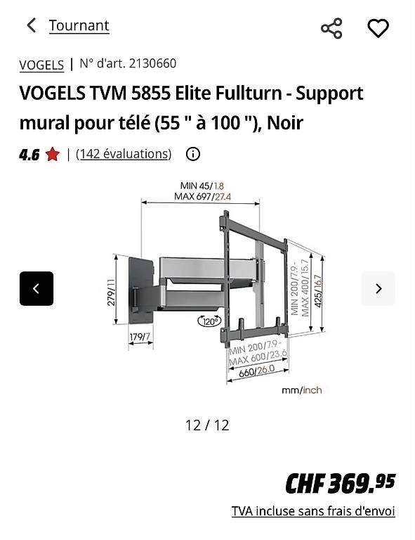Fixations: Support TV – D'occasion à Monthey par and_c5w8 3
