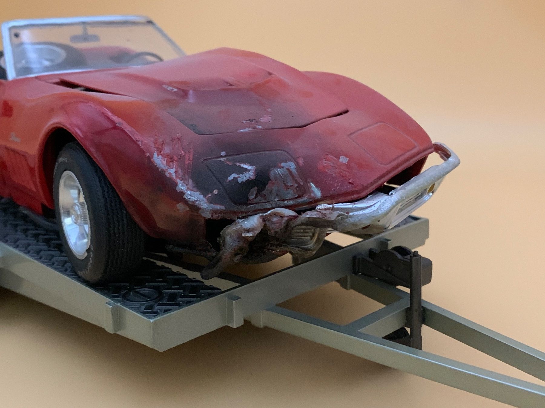 Chevrolet Modellini d'auto: 1969 Wrecked Corvette + Trailer 1:18 – Usato da Epautheyres venduto da LordSkull 5