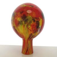 Glas Rosenkugel 15cm Rot -Bunt Gartenkugel