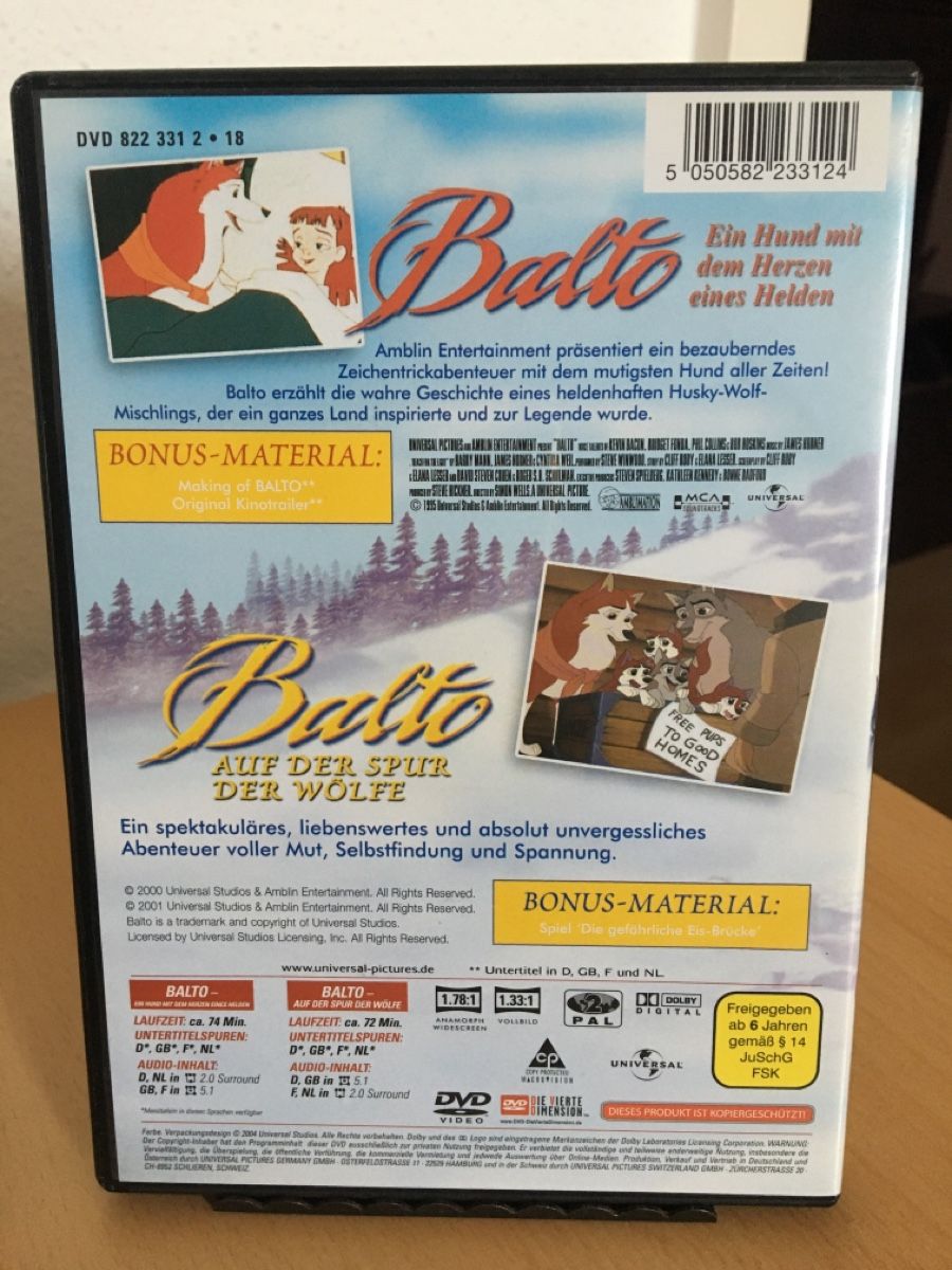 Alle DVDs: Balto & Balto DVD – Neu (gemäss Beschreibung) aus Birrwil von  1