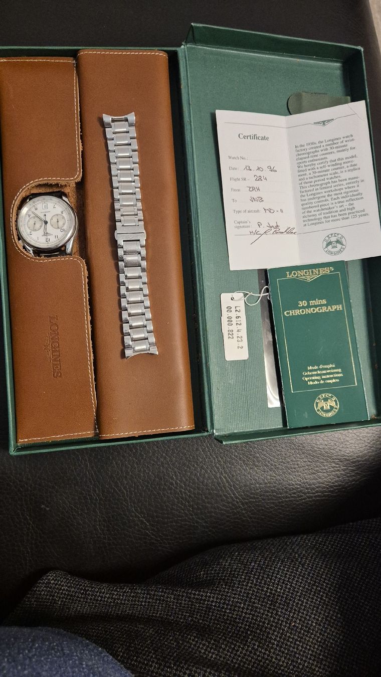 Longines Orologi: Longines Chronograf Swissair – Usato da Rämismühle venduto da beni0010 1