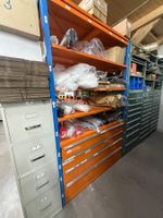 Regal orange/blau massiv