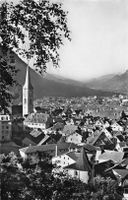 GR – Chur mit Martinskirche und Scesaplana Massiv