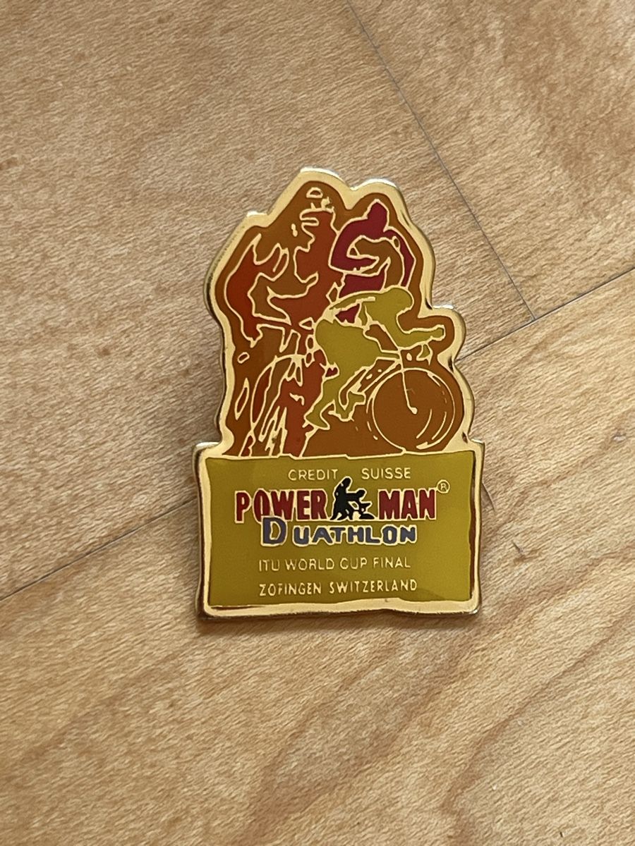 Placchette & Badge: Powerman Duathlon PIN – Usato da Ottenbach venduto da siiinnaa_77