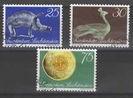 Liechtenstein 1971 Satz Landesmuseum Nr.  473-475  ET  ( 7