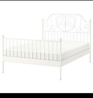 Metallbett weiss, Doppelbett, neuwertig, FRÜHLING! Matratze