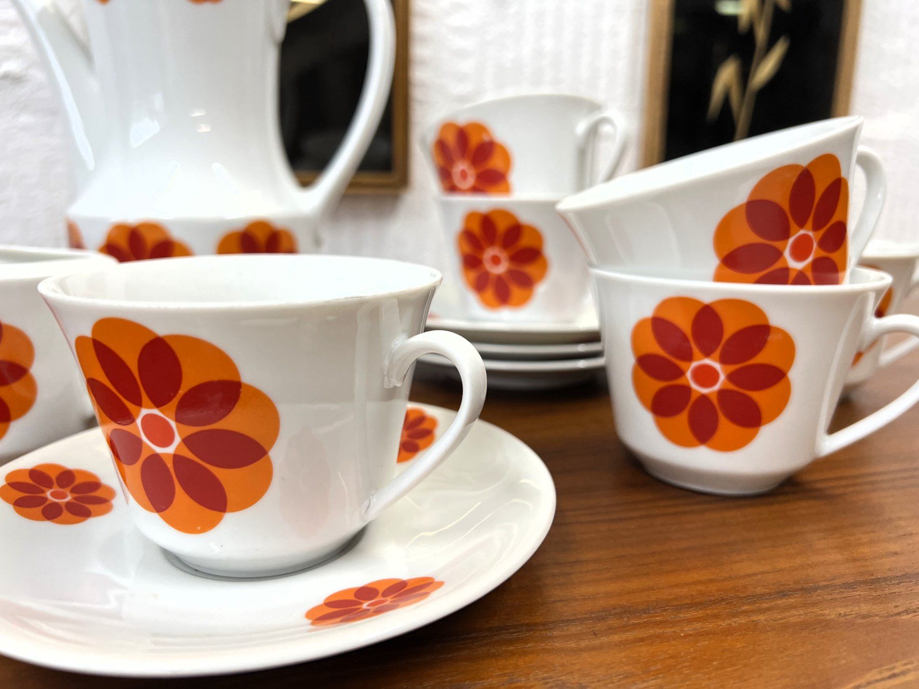 Seltmann Set di piatti: Retro 70s Kaffeservice - Seltmann Weiden Bavaria – Usato da Walzenhausen venduto da stilvollwohnen 1