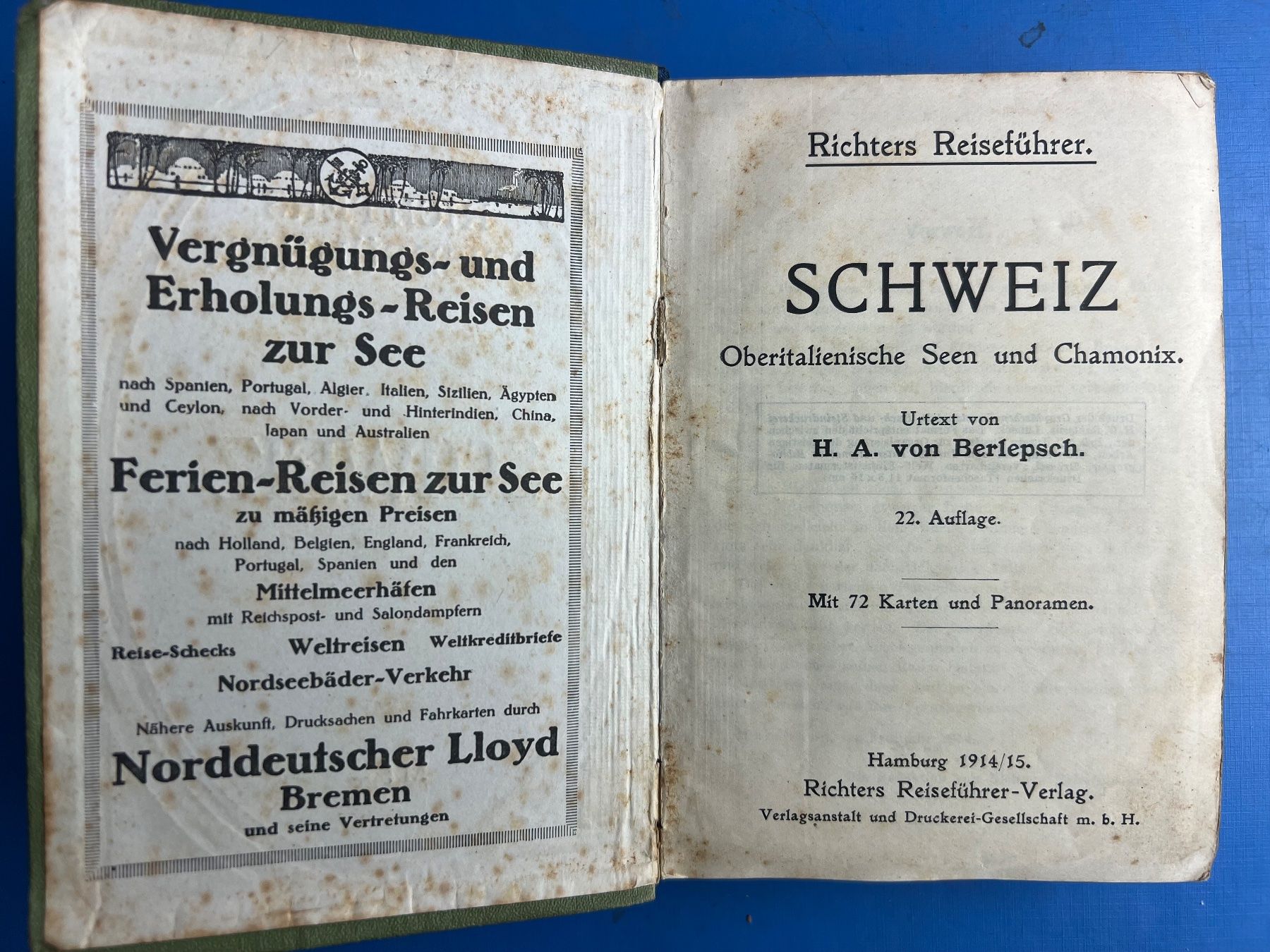 Libri: Baedeker s und anderes uraltes Kartenmaterial – Usato da Unterengstringen venduto da Gustav03 5