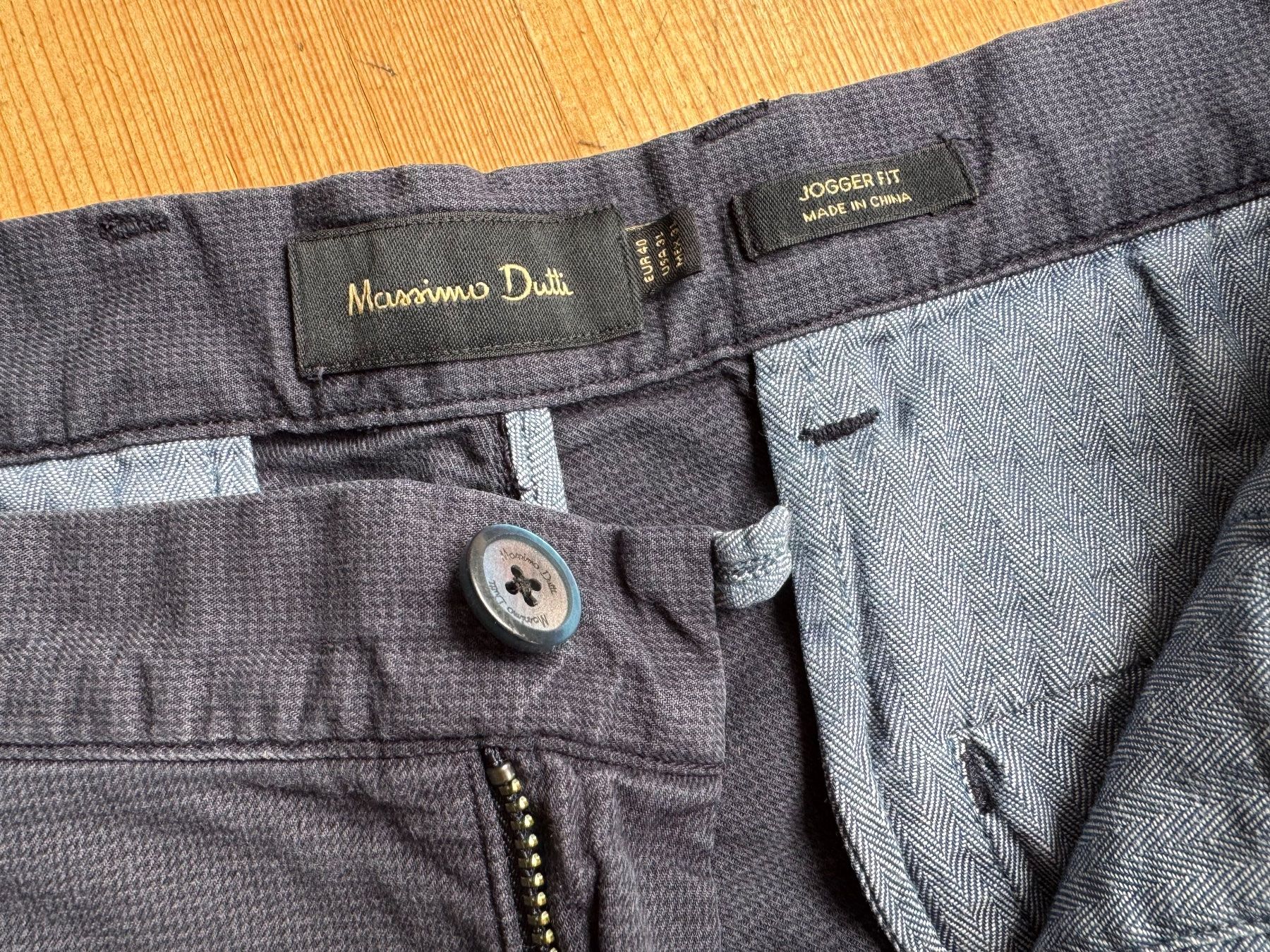 Massimo Dutti Pantaloni: MASSIMO DUTTI FREIZEITHOSE, GR.40, BLAU, JOGGER FIT, HERBST – Usato da Zürich venduto da rolo66 2
