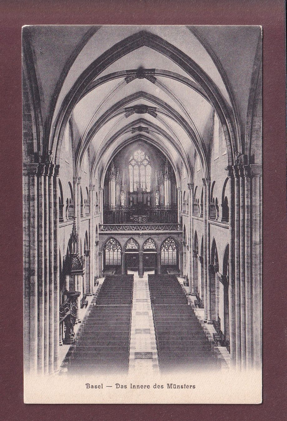 Cartes postales: BASEL - Innere des Münsters – D'occasion à Pully par nicecards