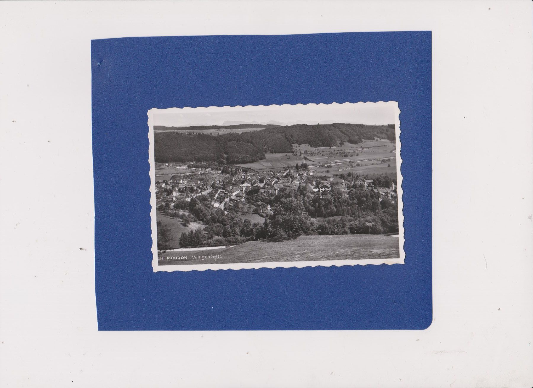 Ansichtskarten: Carte postale Moudon vue générale – Gebraucht aus Bex von Canouille