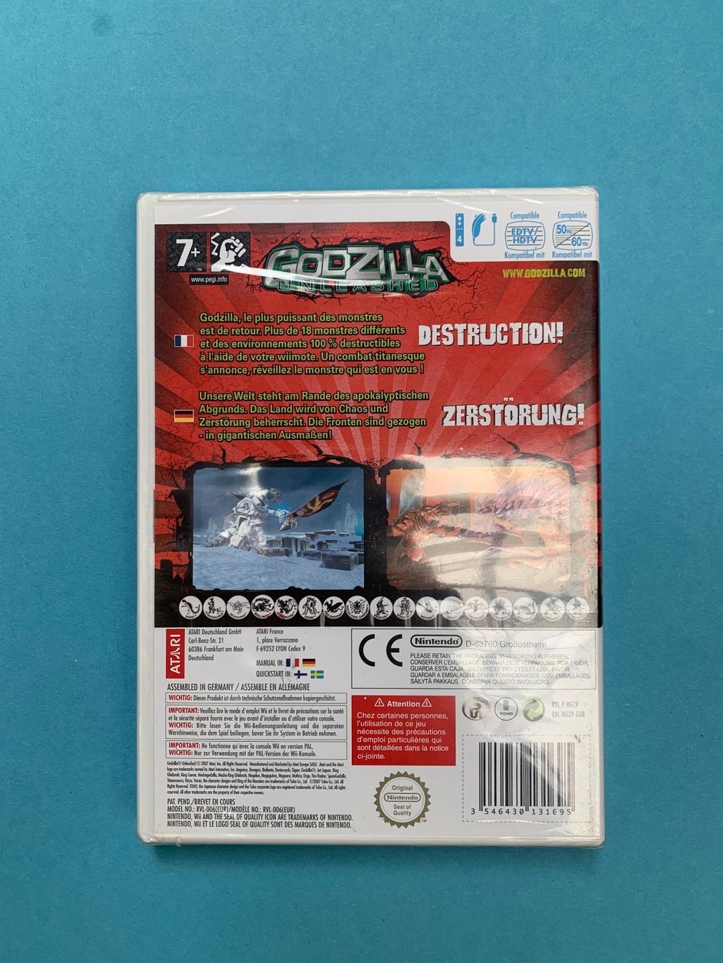 Nintendo Giochi: Wii / Godzilla Unleashed / NEU – Nuovo e nell'imballaggio originale da Kölliken venduto da sergesellsretro 1