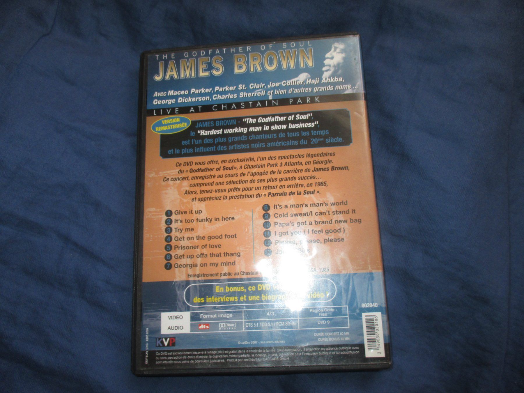 Tutti i DVDs: James Brown Live At Chastain Park – Usato da Colombier NE venduto da Nevenma 1